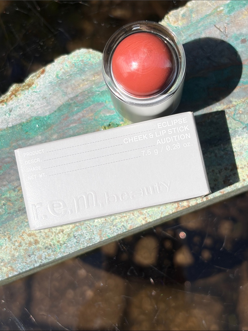 REM Beauty Eclipse Cheek & Lip Stick — Audition, Coral Pink